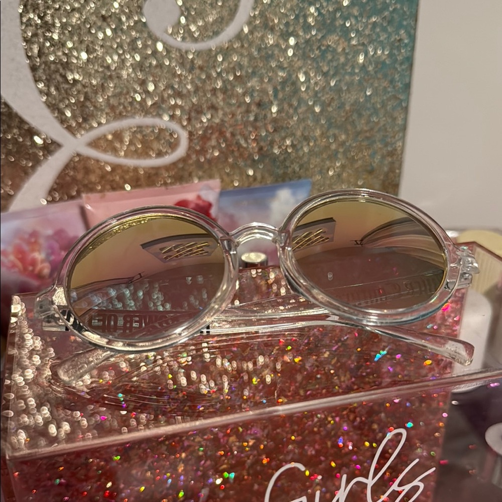 Juicy Couture Clear Sunglasses with Blue Lenses